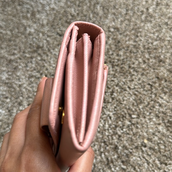 Prada Pink Saffiano Leather Wallet - Picture 12 of 12